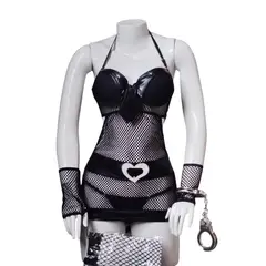 GENERICO - DISFRAZ ERÓTICO DE POLICIA LENCERIA SEXY DISFRACES EN TALLAS S-M-L