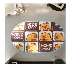 GENERICO - Alfombra de capibara decoración del hogar - Ovalado