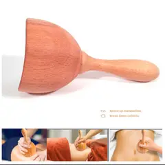 GENERICO - Copa Sueca Masajeador Ventosa Tasa de Madera