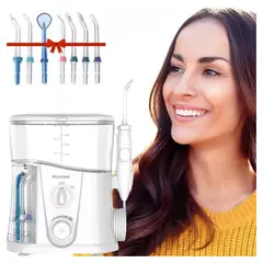 DAUER - Irrigador Dental Eléctrico 10 Modos de Limpieza +7 Boquillas