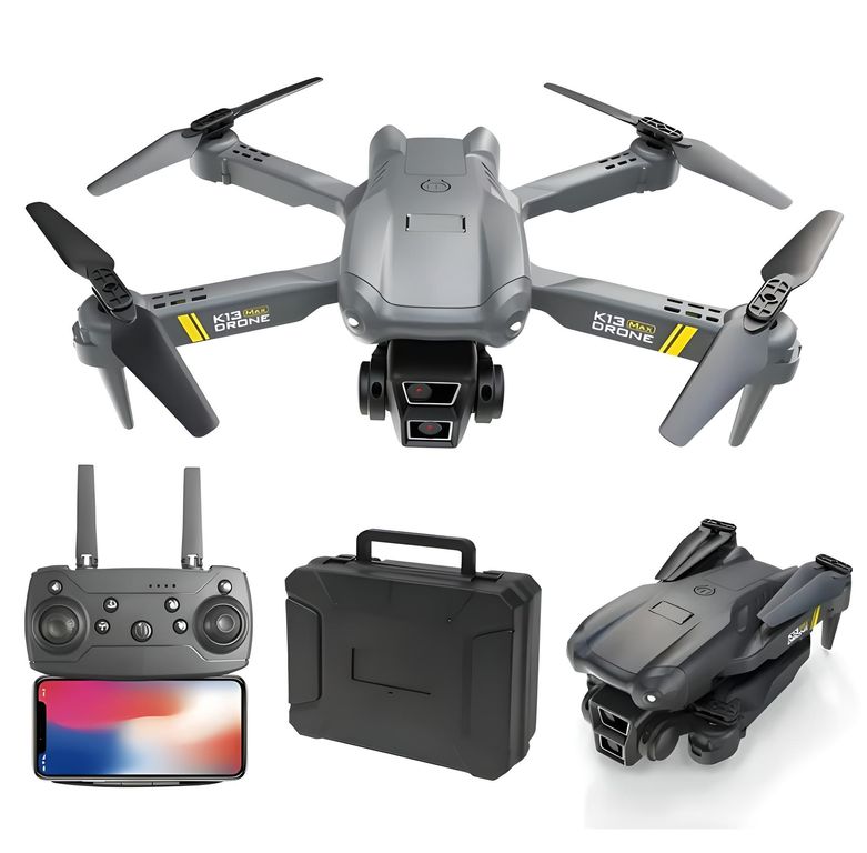 DRONE VOLADOR MAX DOBLE CÁMARA HD ESTUCHE PROTECTOR PORTÁTIL