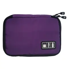 GENERICO - ESTUCHE ORGANIZADOR DE ACCESORIOS Y CABLES IMPERMEABLE COLOR MORADO