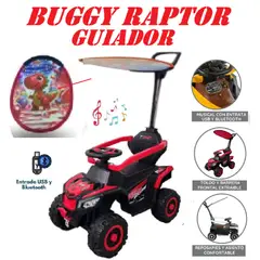GENERICO - Nuevo Bugui Raptor Musical con USB -Rojo