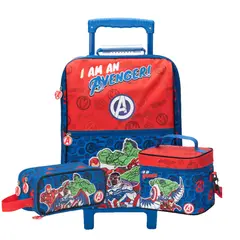 DISNEY - PACK DE MOCHILA LONCHERA Y CARTUCHERA AVENGERS