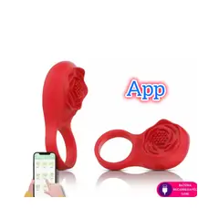GENERICO - ANILLO PENEAL CON APP YCARGA USB ROSE