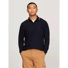 TOMMY HILFIGER - POLO M RWB TIPPED LS POLO TH