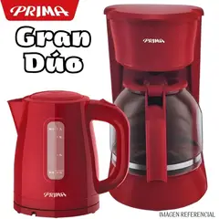 PRIMA - Combo Hervidor 1.7 KEP0301+Cafetera 1.8 CA1091CP-R