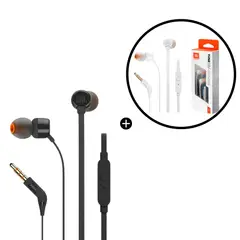 JBL - Combo x2 Audífonos Tune 110 - Blanco y Negro