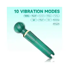 GENERICO - VIBRADOR VARITA POTENTE ESTIMULADOR CLITORIS Y PEZONES