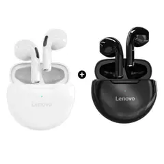 LENOVO - Combo x2 Audífonos Bluetooth HT38 - Negro y Blanco