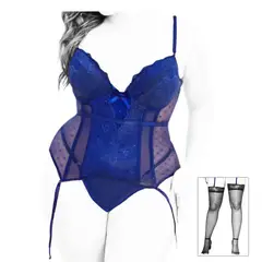 GENERICO - Corset Pluss Size + Medias de regalo