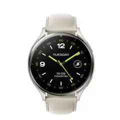 XIAOMI - Smart Watch 2 Titan Gray con Correa de Cuero Blanca