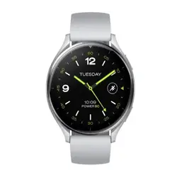 XIAOMI - Watch 2 con caja plateada y correa gris