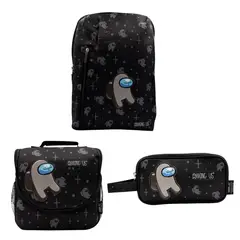 CHILDRENS CLUB - Set de Mochila escolar x3 piezas - Among Us