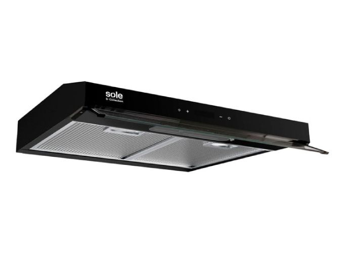 Campana Extractora Sole 60cm Slim Black TURE18CO Negro