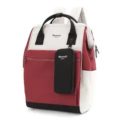 HIMAWARI - - Mochila Yuri para laptop 14 pulgadas #03-Rojo, Negro y Gris