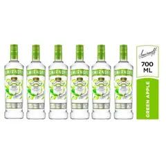 SMIRNOFF - VODKA APPLE 700ML - 6 UND
