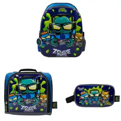 CHILDRENS CLUB - Set de Mochila escolar x3 piezas - Zombies