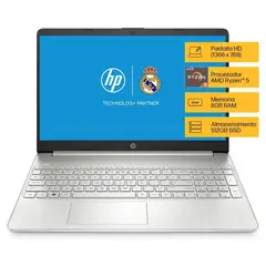 HP - Laptop AMD Ryzen 5-5500U 8GB RAM 512GB SSD 15,6" HD Windows 11 15-EF2507LA