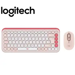 LOGITECH - Teclado +Mouse Pop Icon Bluetooth Wireless Sp Copilot Rose