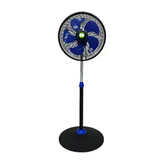 BOSSKO - VENTILADOR 16" PEDESTAL DE 5 ASPAS BK-8314VC AZUL