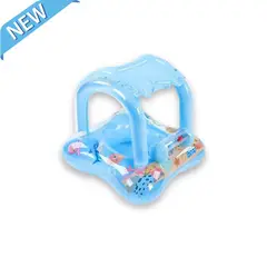 GENERICO - Flotador Inflable Con Parasol Para Bebes Y Niños - Azul