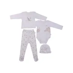 PILLIN - Set 4 pcs Bebé Niño Estampado PRW127