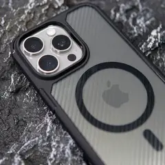 GENERICO - Case mate magsafe con textura de fibra de carbono - IPHONE 16 PRO MAX
