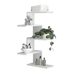 GENERICO - Repisa Esquinero Armado Alma Color Blanco Petrox Home