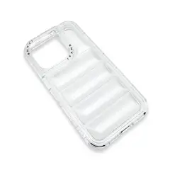 GENERICO - Case puffer 360 con 3 capas de protección -TRANSPARENTE - IPHONE 13