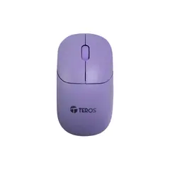 TEROS - MOUSE ÓPTICO INALÁMBRICO 1000 DPI USB MORADO