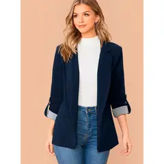 GENERICO - Blazer azul marino saco