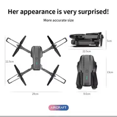 GENERICO - Drone E99 Pro con Doble Camara HD incluye Estuche y Repuestos