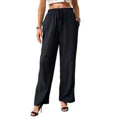 BLWOENS - Pantalones largos para mujeres - Negro