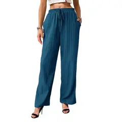 BLWOENS - Pantalones largos para mujeres - Azul