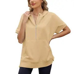 BLWOENS - Polera de manga corta para mujeres - Beige