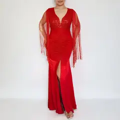 RINODERINA - Vestido Largo Elegante Fiesta Moderno Moda Mujer