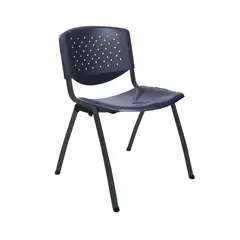 OFIDEAS - Silla de Oficina Visita Prisma Tubo Negro Asiento Negro