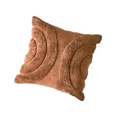 GENERICO - Cojin Chocolate Boho Arcoiris En Peluche 50 X 50 Cm