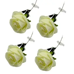 FLORIPA - Pack De 4 Rosas Unitarias BG234717WT FLORIPASTORE