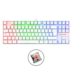 REDRAGON - Teclado KUMARA K552W-RGB WHITE Red Switch Español