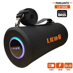 LIDIMI - Parlante Portátil Extra BASS BT USB FM 30W LD-S606