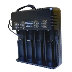 BESTON - Cargador Multiple de pilas baterías recargables 4 puestos AA AAA