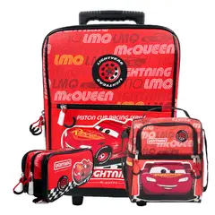 DISNEY - PACK DE MOCHILA LONCHERA Y CARTUCHERA CARS