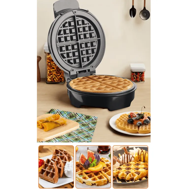 Maquina para preparar Waffles esponjosos