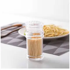 TODO FIT - Condimentero transparente de plástico Organizador para especias y salero de cocina