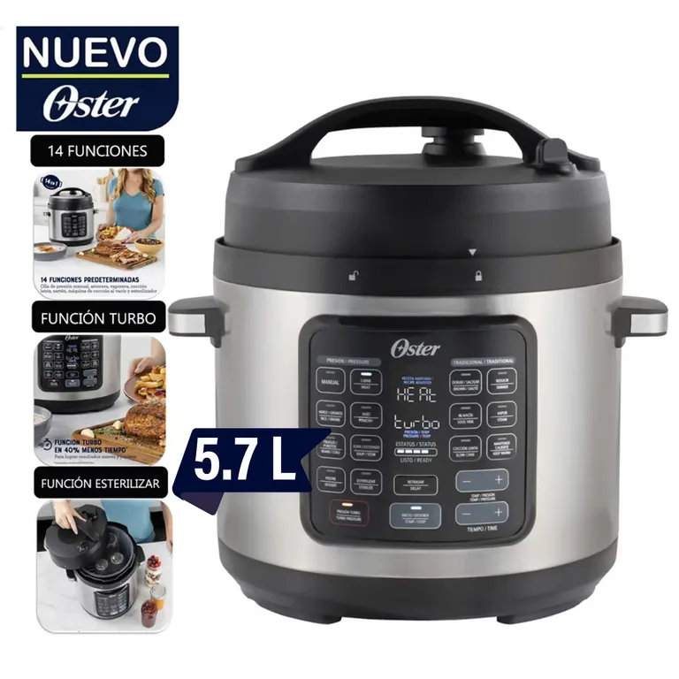 Olla Arrocera Turbo Diamond Force 14 Func. 5.7L CKSTPCECT57DF