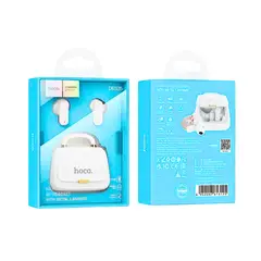 HOCO - Audífonos Inalámbricos con estuche Cartera blanco