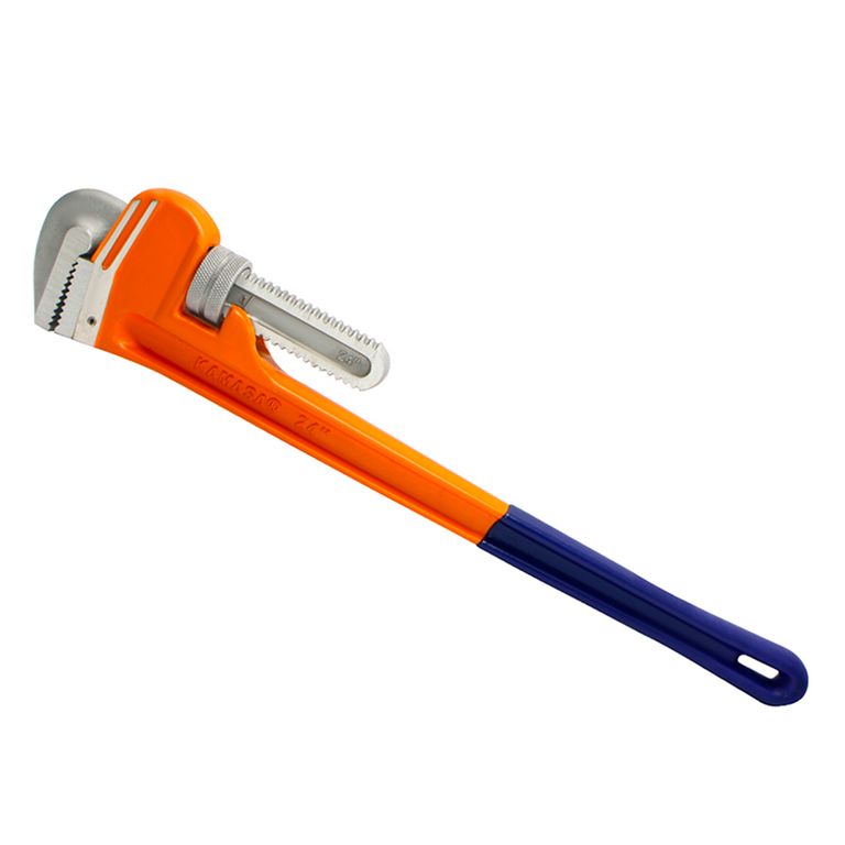 Llave Stilson Naranja 24″ Mango de Goma