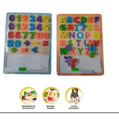 GENERICO - 1 rompecabezas con pizarra numers o abecedario